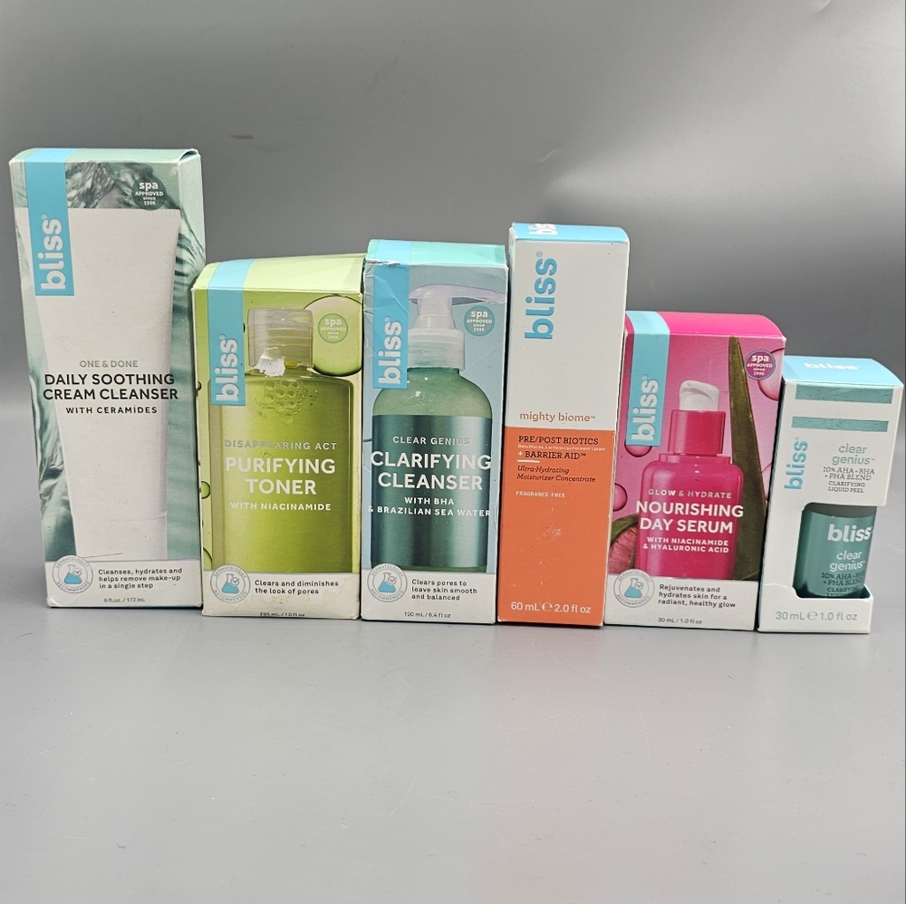 Bliss Skincare Bundle 6 Pieces Brand New